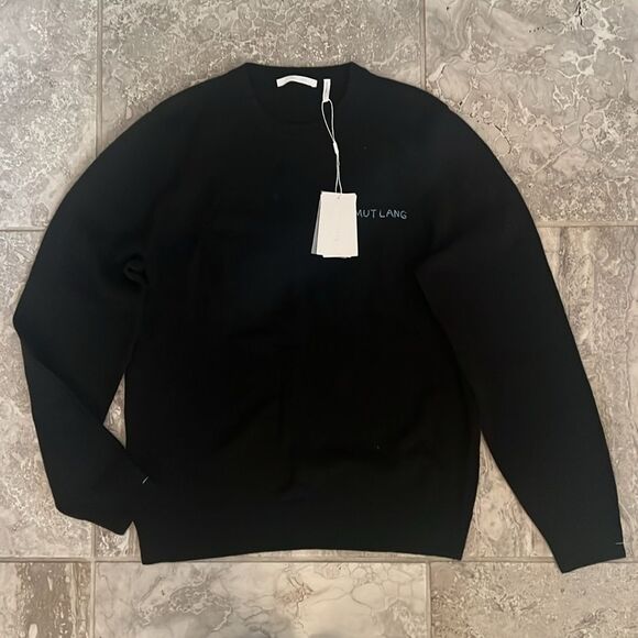 Helmut Lang Cashmere Blend Kurt Crewneck Sweater Black, NWT, Size S - Picture 7 of 13